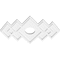 Ekena Millwork Zoe Architectural Grade PVC Ceiling Medallion, 18"W x 12"H x 3"ID x 5 1/2"C x 1"P, One-Piece CMP18X12ZE-03000 - alternate 2